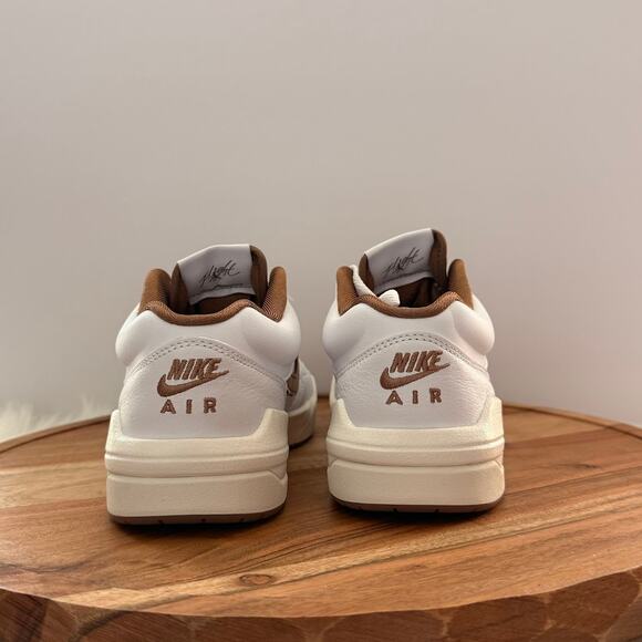 Nike Jordan Stadium 90 White Brown Women's Casual Shoes Size 6.5 FB2269-121 New - Picture 6 of 10